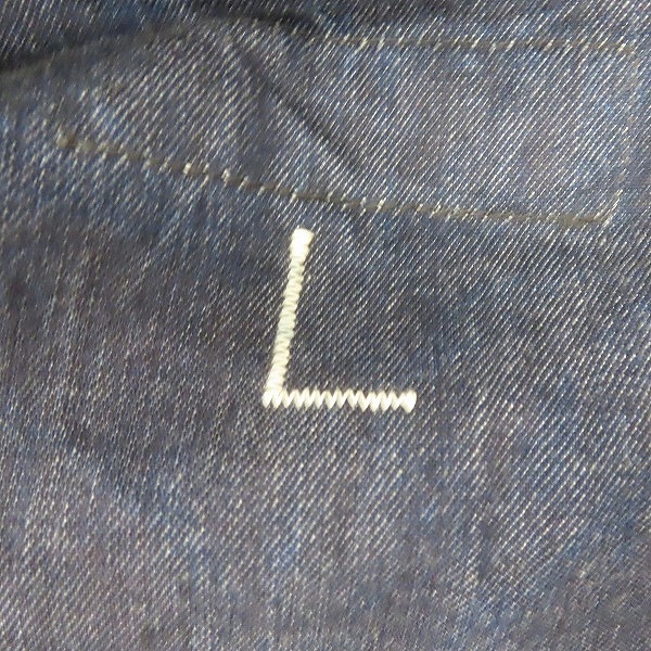 実際に弊社で買取させて頂いたTHE REAL McCOYS/リアルマッコイズ デニム フーデッド プルオーバー/Lの画像 2枚目