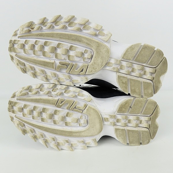 実際に弊社で買取させて頂いたFILA/フィラ Mujer Disruptor/ディスラプター エナメル 厚底スニーカー 5XM00805-421/25の画像 2枚目