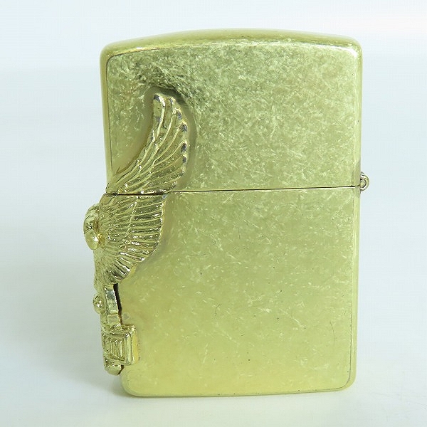 実際に弊社で買取させて頂いたZIPPO/ジッポー HARLEYDAVIDSON/ハーレーダビッドソン 星条旗 イーグルメタル貼り 1993年製の画像 1枚目