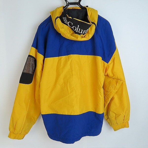 実際に弊社で買取させて頂いたColumbia Sportswear/コロンビアスポーツウェア 90Sヴィンテージ ブルゾン イエロー×ブルー/Lの画像 1枚目