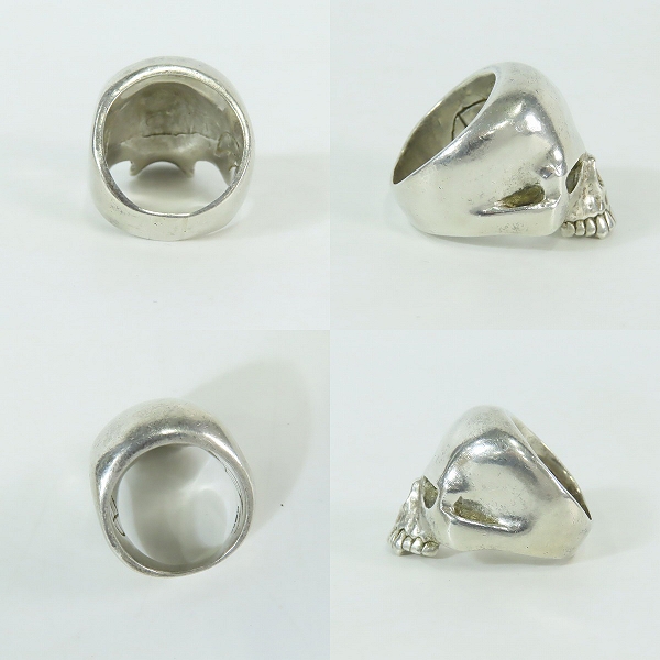 実際に弊社で買取させて頂いたCRAZY PIG/クレイジーピッグ ラージエビルスカルリング/19.5-20号の画像 2枚目