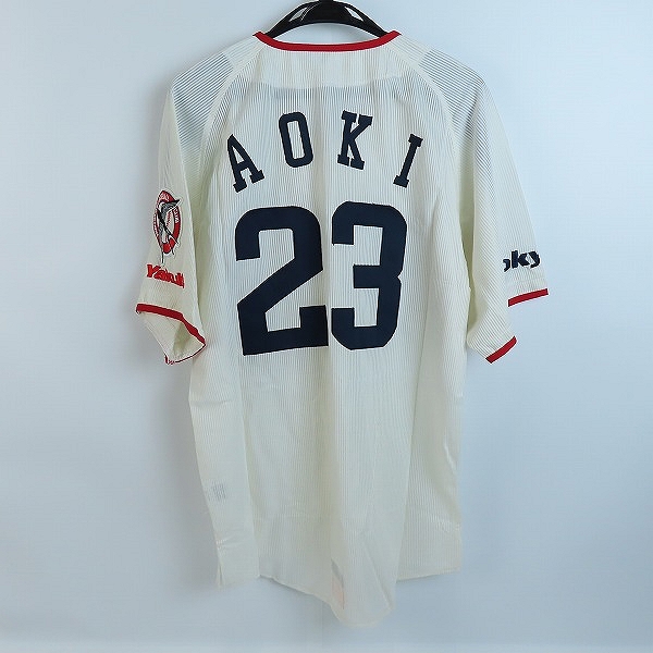 実際に弊社で買取させて頂いたデサント×ビームス 東京ヤクルトスワローズ 2006 ホーム レプリカユニフォーム #23青木 DYS-0601/FREEの画像 1枚目