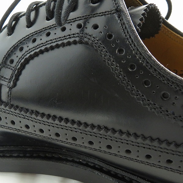 実際に弊社で買取させて頂いたREGAL/リーガル ウイングチップ レザー シューズ ブラック 2589/24.5の画像 7枚目