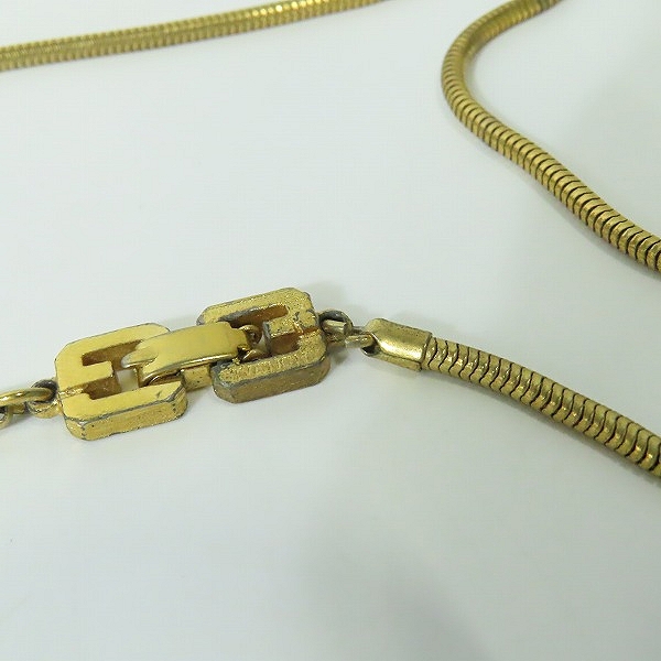 実際に弊社で買取させて頂いたGIVENCHY/ジバンシィ 4Gロゴネックレス ゴールドの画像 6枚目