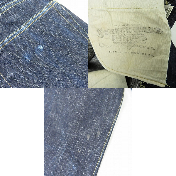 実際に弊社で買取させて頂いたSchott/ショット PERFECTO/パーフェクト 16oz. MEDIUM FIT/ミディアムフィット デニムパンツ 3136022/32の画像 8枚目