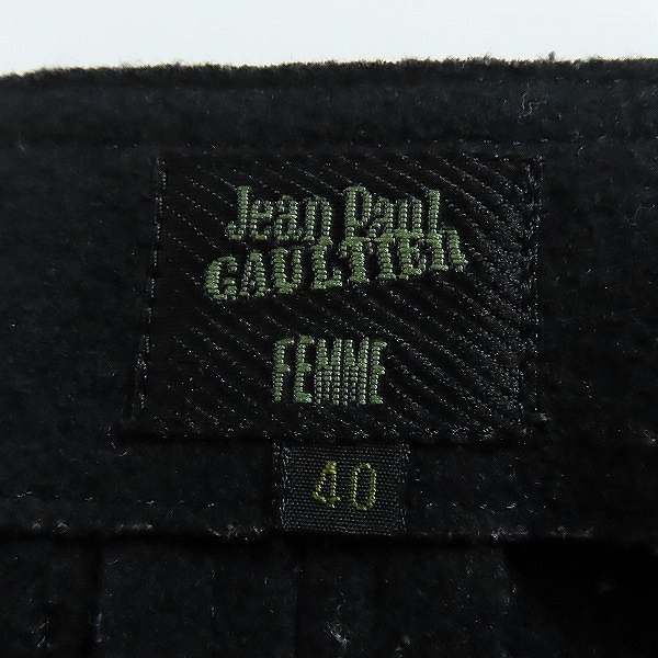 実際に弊社で買取させて頂いたJean Paul GAULTIER FEMME/ジャンポールゴルチエ ファム 2WAY ウールロングスカート ワイドパンツ/40の画像 2枚目