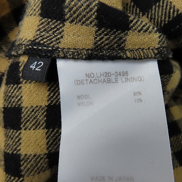 実際に弊社で買取させて頂いたLITHIUM HOMME/リチウムオム 22AW OLMETEX RAGLAN SLEEVE LONG TRENCH COAT ロングトレンチコート/42 の画像 5枚目