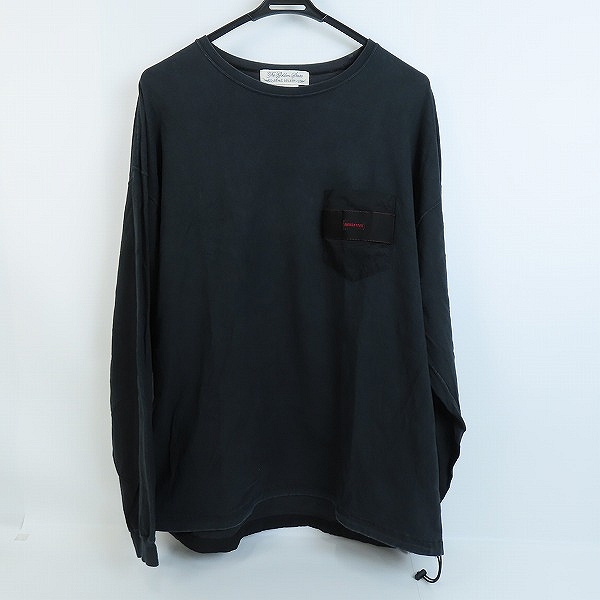 実際に弊社で買取させて頂いたREMI RELIEF×BRIEFING/レミレリーフ×ブリーフィング 胸ポケットロゴ 長袖Tシャツ/カットソー ブラック/XL