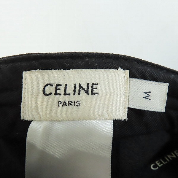 実際に弊社で買取させて頂いた【JPタグ】CELINE/セリーヌ ロゴ ベースボールキャップ 2AUA1242N/Mの画像 3枚目