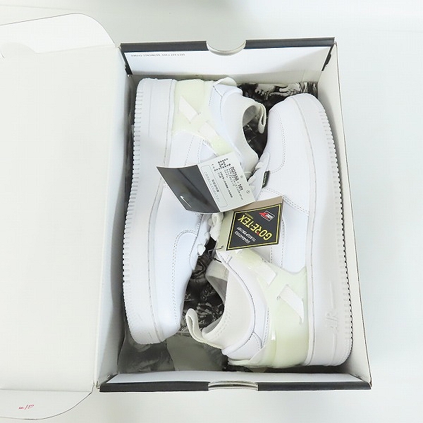 実際に弊社で買取させて頂いた【未使用】NIKE×UNDERCOVER/ナイキ×アンダーカバー AIR FORCE 1 LOW/エアフォース１ ロー ホワイト DQ7558-101/27.5の画像 8枚目