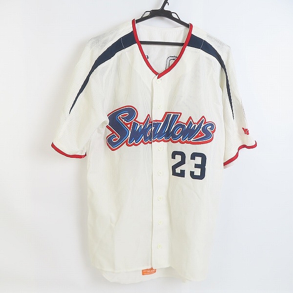 実際に弊社で買取させて頂いたデサント×ビームス 東京ヤクルトスワローズ 2006 ホーム レプリカユニフォーム #23青木 DYS-0601/FREE
