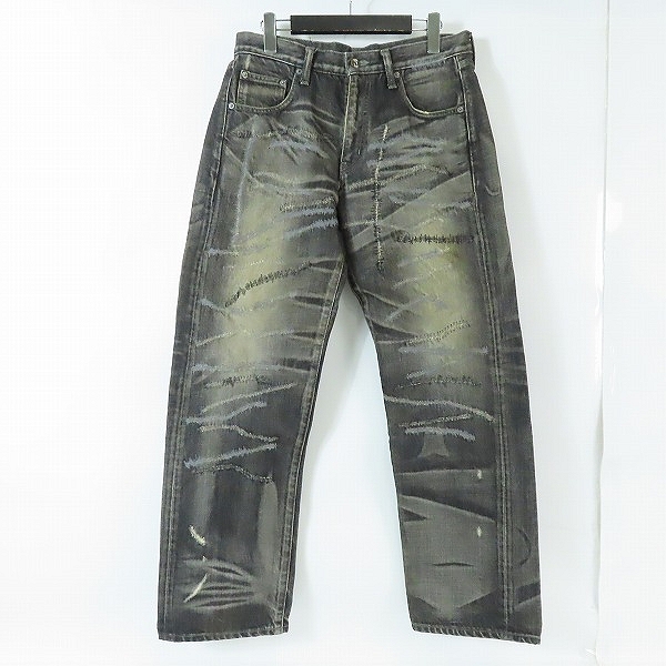 実際に弊社で買取させて頂いたNEIGHBORHOOD/ネイバーフッド BASIC STRAIGHT 06EX SAVAGE LEVEL-4 ダメージ加工 デニムパンツ DCNH-PT-07/S　