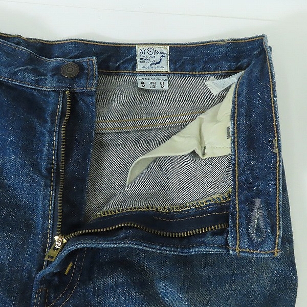 実際に弊社で買取させて頂いたor Slow/オアスロウ BEAMS別注 Lot.106 デニムパンツ Lの画像 5枚目