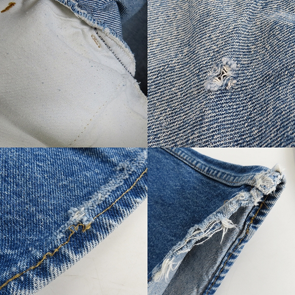 実際に弊社で買取させて頂いたLevi's/リーバイス 刻印4 オレンジタブ スモールe デニムパンツ/W33L31の画像 7枚目