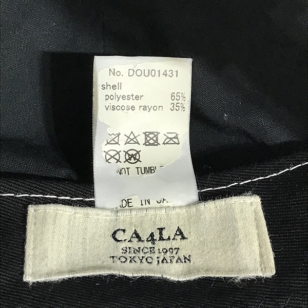 実際に弊社で買取させて頂いたCA4LA/カシラ 6パネル プレーン キャップ DOU01431の画像 5枚目