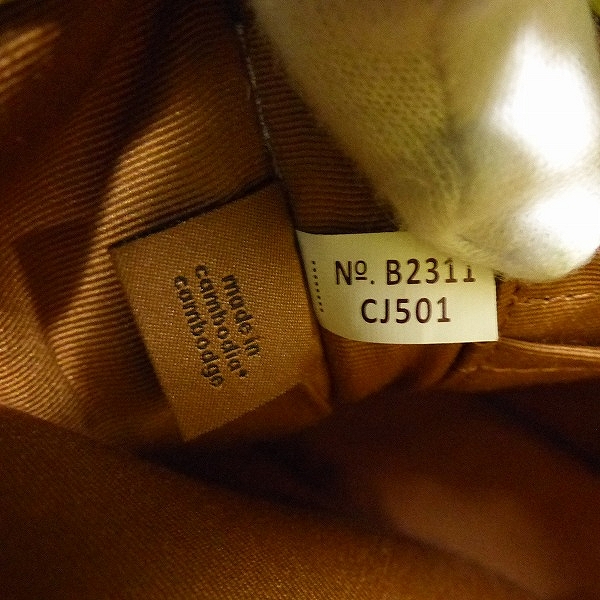 実際に弊社で買取させて頂いたCOACH/コーチ シグネチャー キャンバス ミニトート/ショルダーバッグ CJ501の画像 6枚目