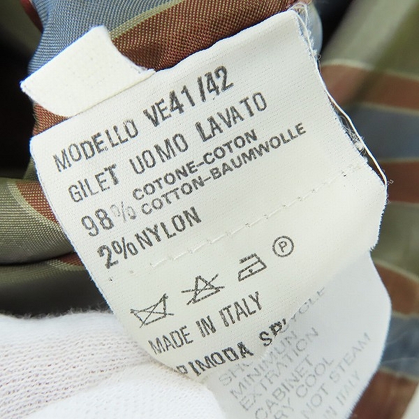 実際に弊社で買取させて頂いたEMPORIO ARMANI/エンポリオアルマーニ ベスト/48の画像 4枚目