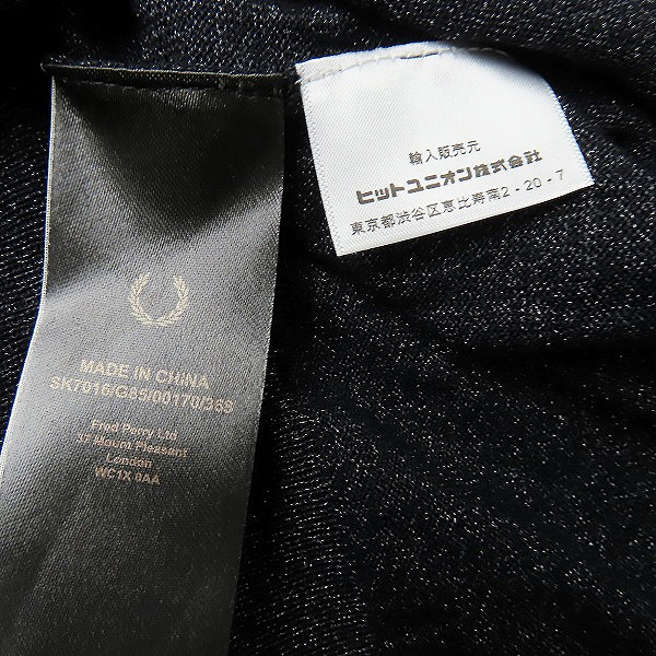 実際に弊社で買取させて頂いたFRED PERRY×MILES KANE/フレッドペリー×マイルズケイン 長袖ニット/Lの画像 4枚目