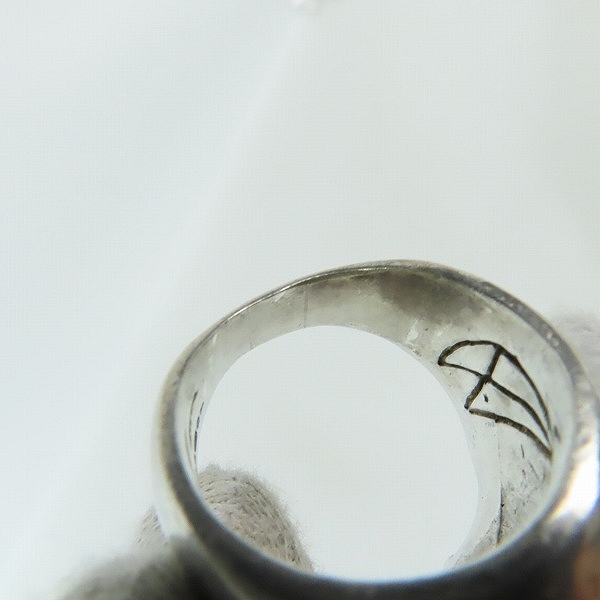 実際に弊社で買取させて頂いたCRAZY PIG/クレイジーピッグ ラージエビルスカルリング/19.5-20号の画像 5枚目