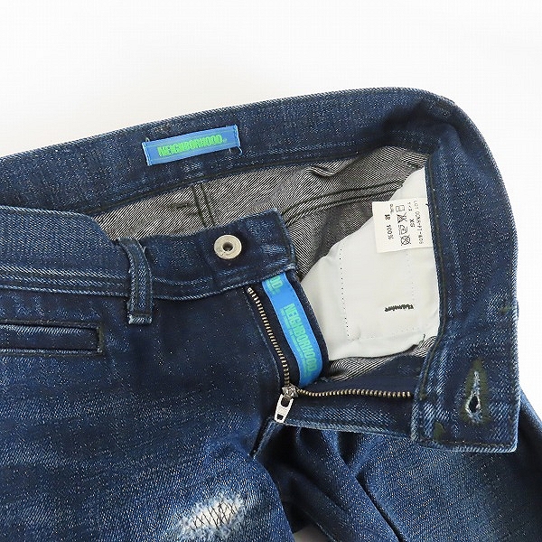実際に弊社で買取させて頂いたNEIGHBORHOOD/ネイバーフッド SAVAGE H2NARROW DCNH-PT-W06 デニムパンツ/XSの画像 2枚目