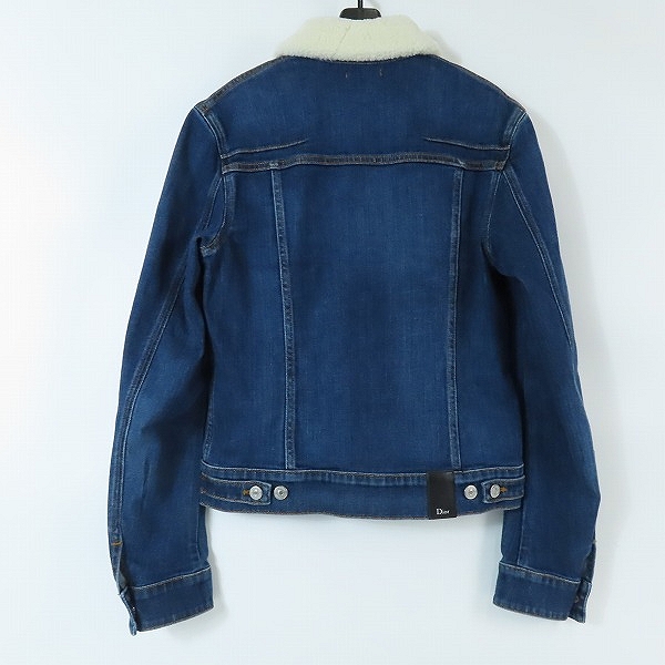 実際に弊社で買取させて頂いたDior Homme/ディオールオム 18SS ボアデニムジャケット 863C414K081X/46の画像 1枚目