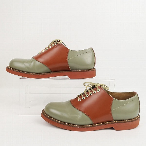 実際に弊社で買取させて頂いたREGAL/リーガル サドルオックスフォードシューズ グレー×ブラウン 2051N 25.0の画像 3枚目