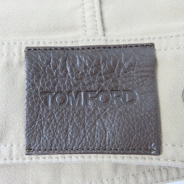 実際に弊社で買取させて頂いたTOM FORD/トムフォード コットン ジップアップ ブルゾン ベージュ BW028-TF0301/46の画像 5枚目