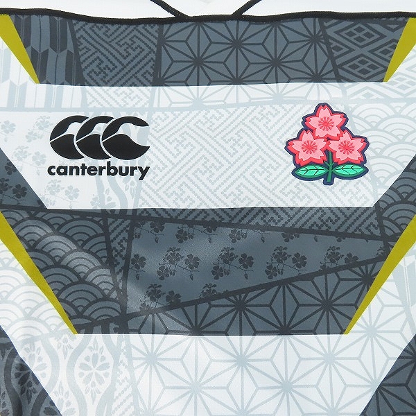 実際に弊社で買取させて頂いたCANTERBURY/カンタベリー ジャパンレプリカ エマージング ブロッサムズジャージ RG32777/Lの画像 3枚目