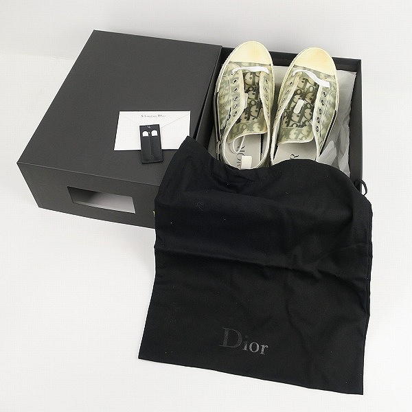 実際に弊社で買取させて頂いたDior Homme/ディオールオム スニーカー キャンバス オブリーク ロー/19EDC/40の画像 8枚目