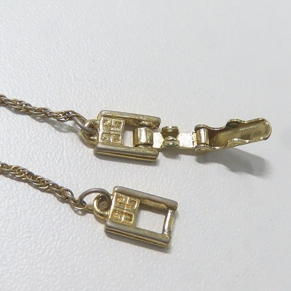 実際に弊社で買取させて頂いたGIVENCHY/ジバンシィ リボン ラウンドロゴ ネックレスの画像 4枚目