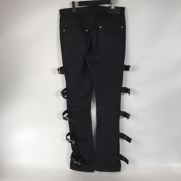 実際に弊社で買取させて頂いたJohn Lawrence Sullivan/ジョンローレンスサリバン 22AW Rigid denim bondage jeans/ボンテージデニム パンツ 2B008-0322-43/48の画像 1枚目