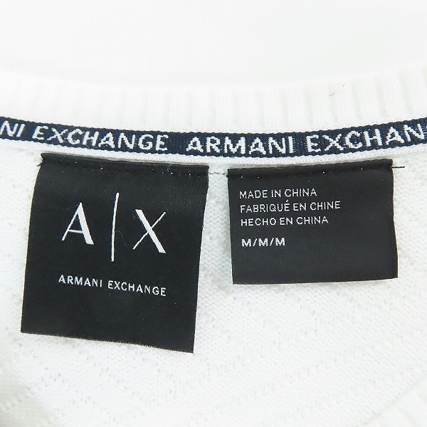 実際に弊社で買取させて頂いたARMANI EXCHANGE/アルマーニエクスチェンジ Vネックニット Mの画像 2枚目