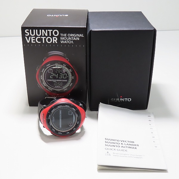 実際に弊社で買取させて頂いたSUUNTO/スント Vector Rouge/ベクタールージュ クォーツ/腕時計 SS011516400【動作未確認】の画像 7枚目
