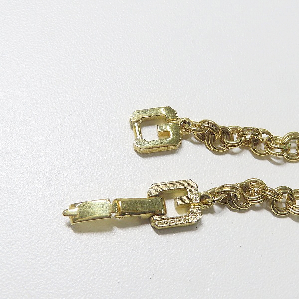 実際に弊社で買取させて頂いたGIVENCHY/ジバンシィ ロゴリンク チェーンネックレス ゴールドの画像 2枚目