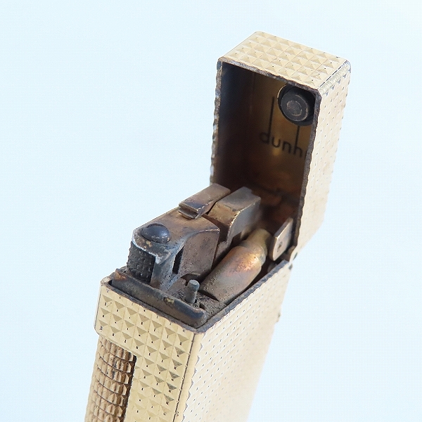 実際に弊社で買取させて頂いたdunhill/ダンヒル サイドローラー ガスライター ゴールドカラー の画像 4枚目