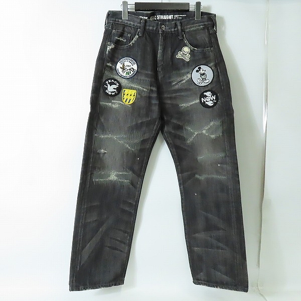 実際に弊社で買取させて頂いたNEIGHBORHOOD×DISNEY/ネイバーフッド×ディズニー 09AW BIG BAD SAVAGE BASIC デニムパンツ 092DCWDN-PTM01/S