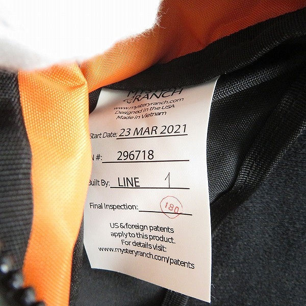 実際に弊社で買取させて頂いたMYSTERY RANCH/ミステリーランチ 3WAY ブリーフケース/ショルダー/リュック ブラックの画像 6枚目