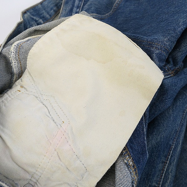 実際に弊社で買取させて頂いた【難あり】LEVIS/リーバイス 80s 501 66後期 ボタン裏6  ストレートデニム W38L33 の画像 8枚目