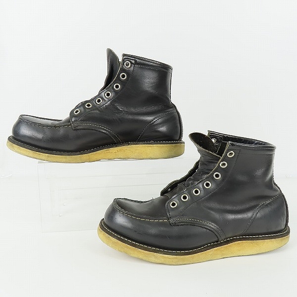 実際に弊社で買取させて頂いたRED WING/レッドウィング 刺繍羽タグ アイリッシュセッターブーツ ブラック/7.5Eの画像 3枚目