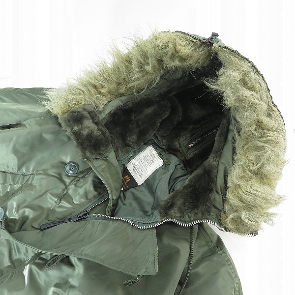 実際に弊社で買取させて頂いたALPHA INDUSTRIES/アルファインダストリーズ U.S. AIR FORCE N-2Bフライトジャケット/ミリタリージャケット/Lの画像 4枚目