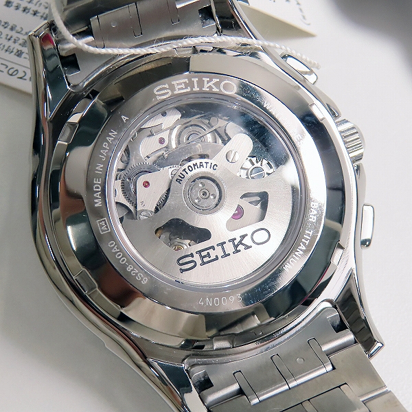 実際に弊社で買取させて頂いたSEIKO/セイコー BRIGHTZ  ブライツ メカニカル クロノ チタン オートマチック 腕時計 6S28-00A0/SAGP003の画像 5枚目