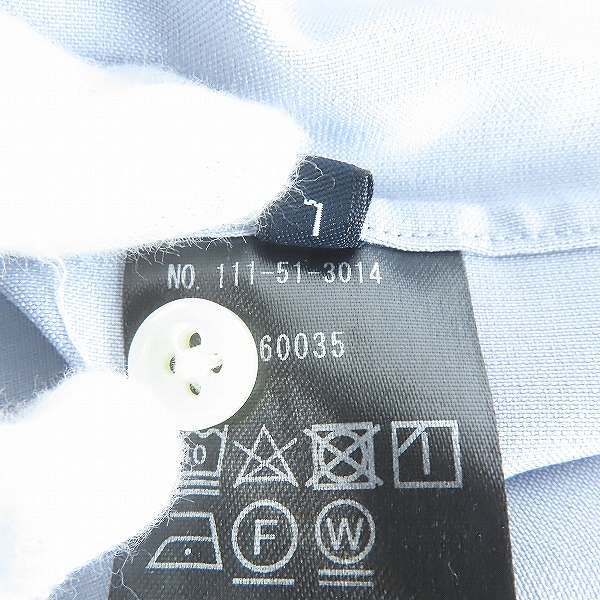 実際に弊社で買取させて頂いたSHIPS/シップス Reflax(R) ドライタッチ オープンカラー シャツ 111-51-3014/Lの画像 4枚目