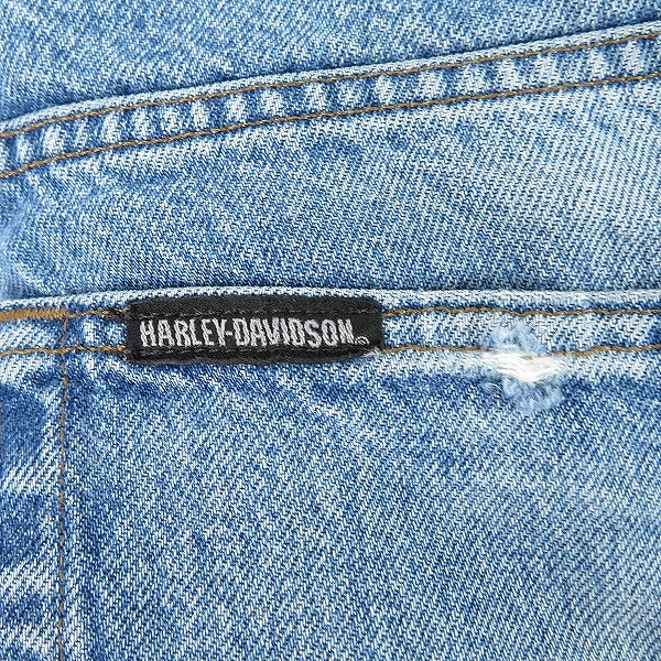 実際に弊社で買取させて頂いたHARLEY DAVIDSON/ハーレーダビッドソン メキシコ製 デニムパンツ/36×36の画像 3枚目