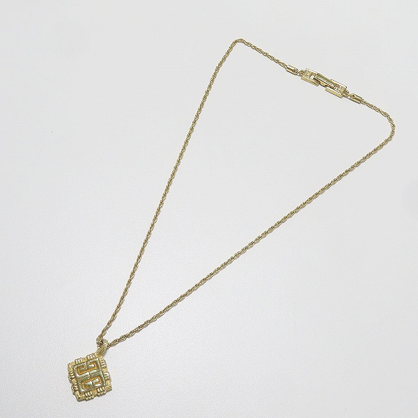 実際に弊社で買取させて頂いたGIVENCHY/ジバンシィ 4Gスクエアロゴ ネックレス ゴールドの画像 7枚目