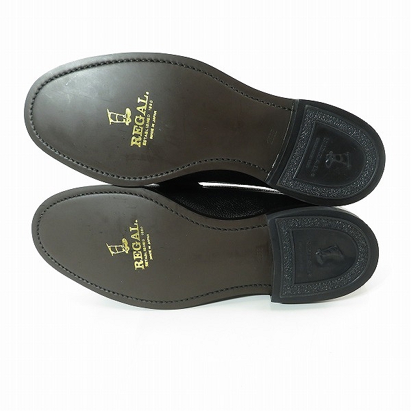 実際に弊社で買取させて頂いたREGAL/リーガル レザー ローファー/ ブラック JJ16/25の画像 2枚目