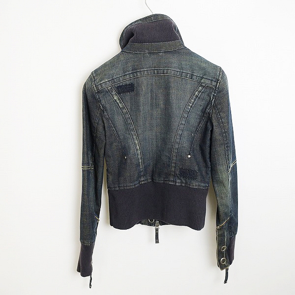 実際に弊社で買取させて頂いたARMANI EXCHANGE/アルマーニ エクスチェンジ  デニム ダメージ ジャケット/XSの画像 1枚目