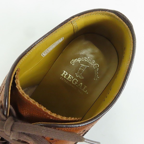 実際に弊社で買取させて頂いたREGAL/リーガル ウイングチップ レザーシューズ 2235/25の画像 4枚目