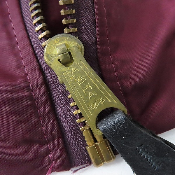 実際に弊社で買取させて頂いたALPHA INDUSTRIES/アルファインダストリーズ MA-1 リバーシブル フライトジャケット ワインレッド系/MIL-J-82790J Lの画像 6枚目