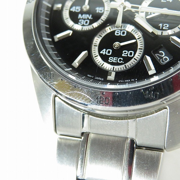 実際に弊社で買取させて頂いたSEIKO/セイコー SPIRIT/スピリット クォーツ クロノグラフ SBTR015/8T63-00D0の画像 5枚目