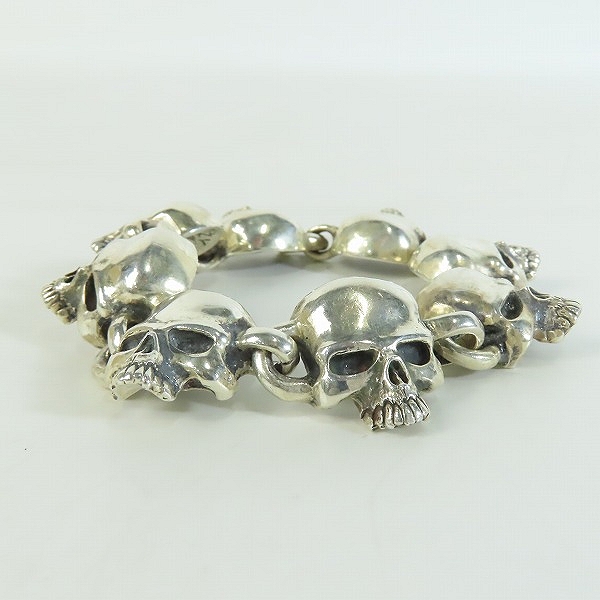 実際に弊社で買取させて頂いたCRAZY PIG/クレイジーピッグ 8 スカルリンク ブレスレット の画像 2枚目
